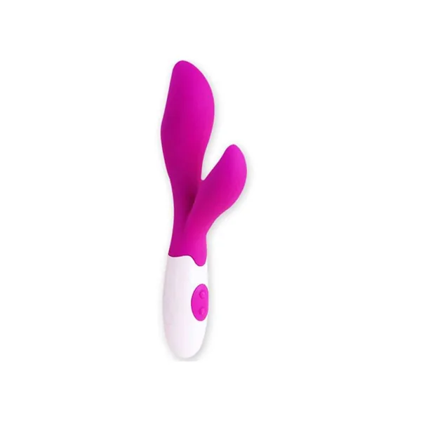 Pretty Love Newman, rabbitvibrator i lila och vitt