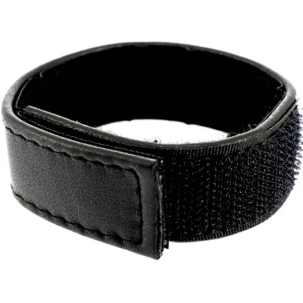 Leather Body justerbar penisring i läder med kardborreband