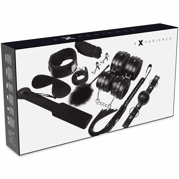 Experience Black Series, BDSM fetish-kit med 11 delar