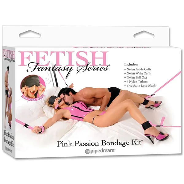 Fetish Fantasy Pink Passion, bondagekit i nylon