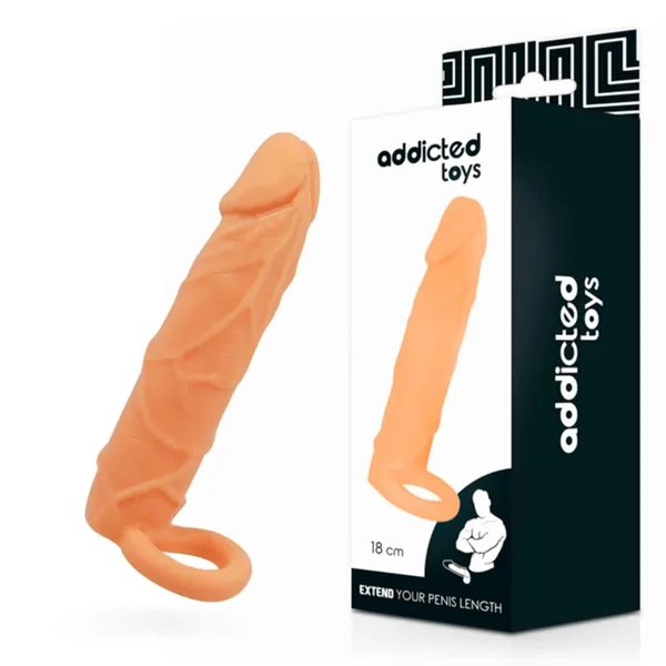 Addicted Toys Extend Your Penis Sleeve, 18 cm penisförlängare